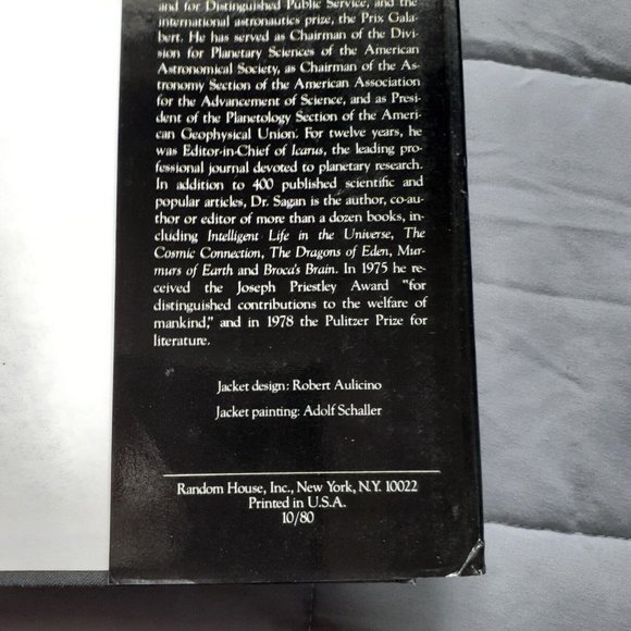 Cosmos by Carl Sagan 1980 Edition Vintage Hardcover Book Dustjacket VTG Classic - Picture 9 of 16